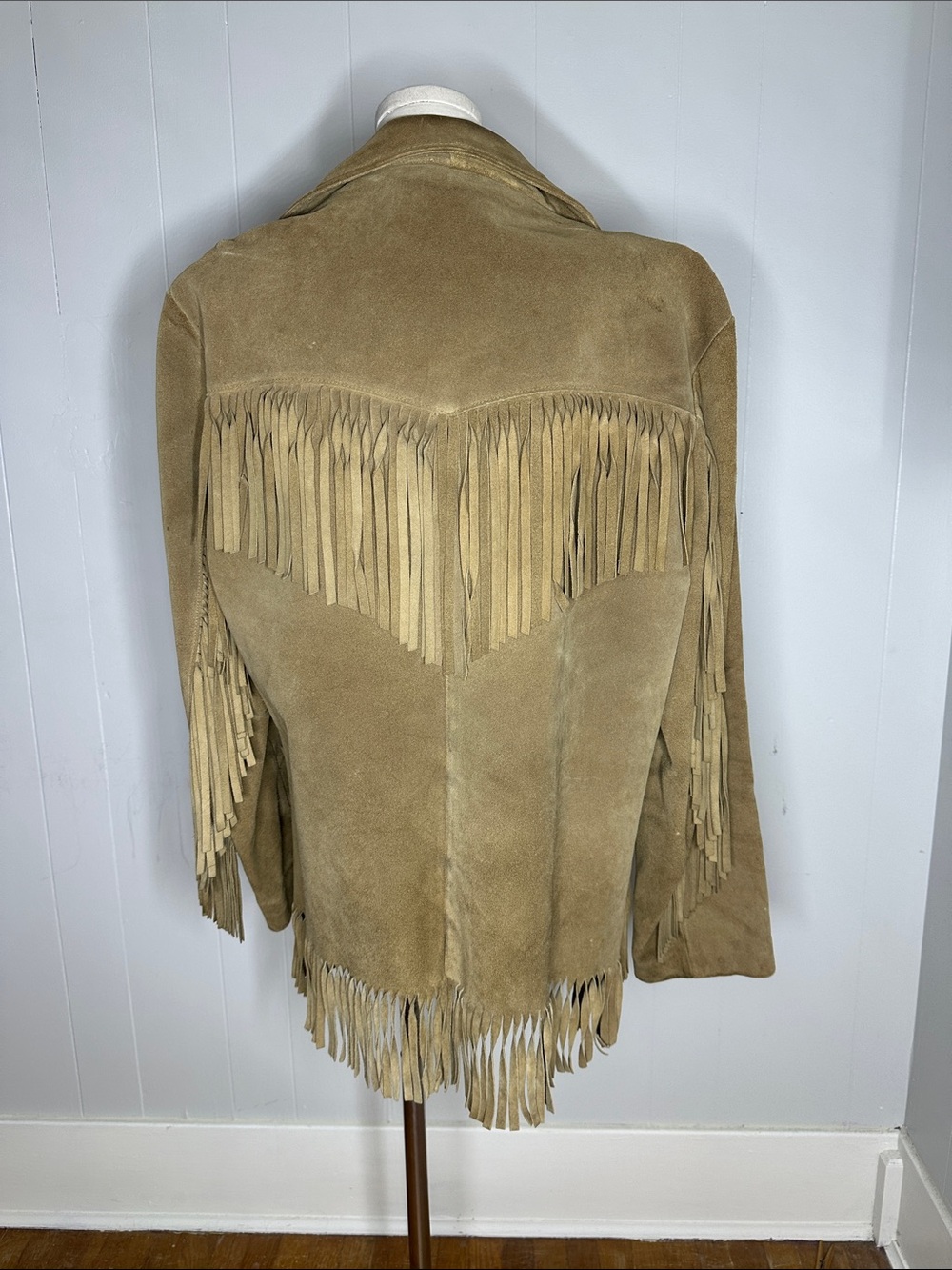 Vintage 1950s Suede Fringe Western Boho Jacket - Picture 2 of 7